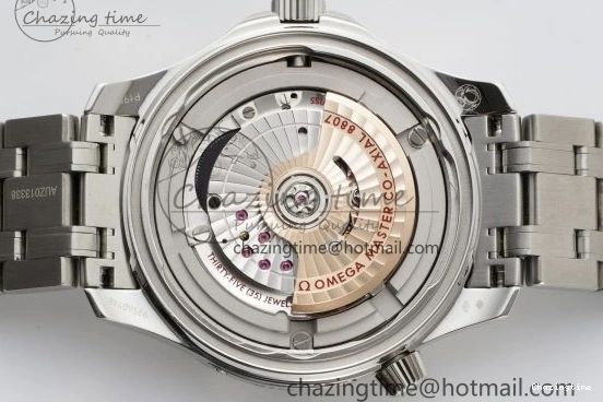 0521 Unisex Seamaster 300M 007 Platinum VSF 1:1 Best Edition Gray Dial on SS Bracelet A 7826
